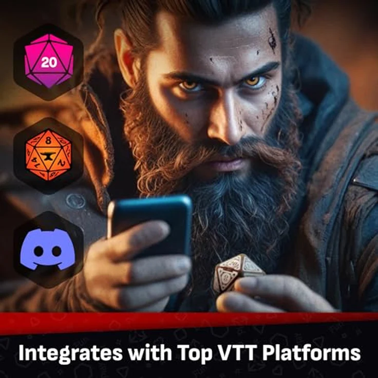 GoCube Particula GoDice D20 Connected Dice, intelligenter RPG-Würfel mit 3D-Sensoren und Bluetooth, einfarbig – Bild 5