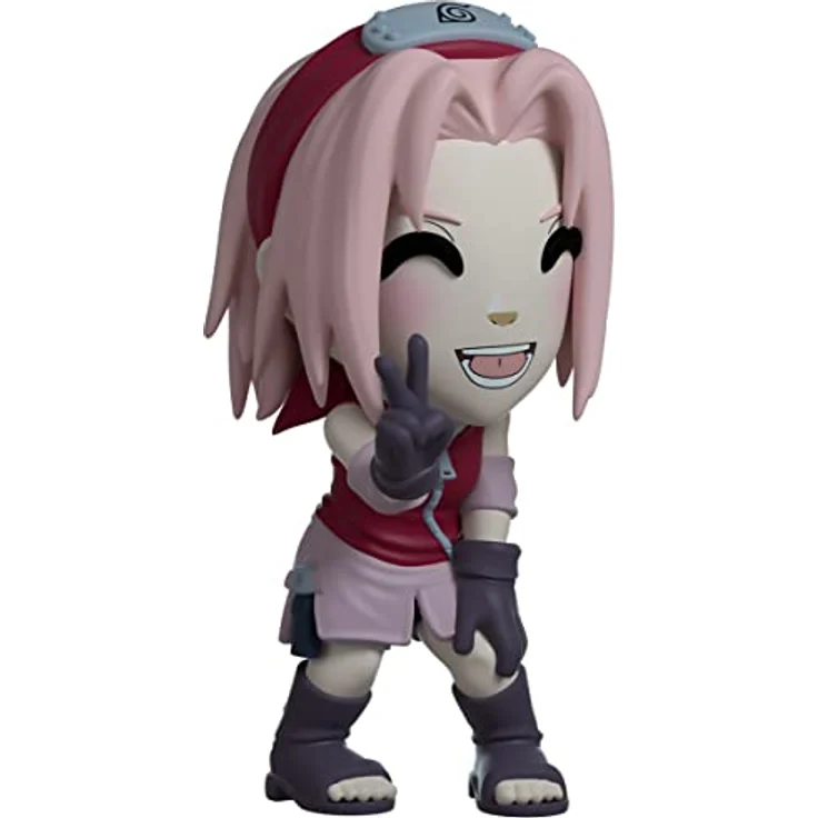 Youtooz Sakura Haruno 9,7 cm Vinyl-Figur, Sammlerstück aus Naruto Anime, rosa Konoha-Stirnband, hochwertige Verpackung – Bild 4