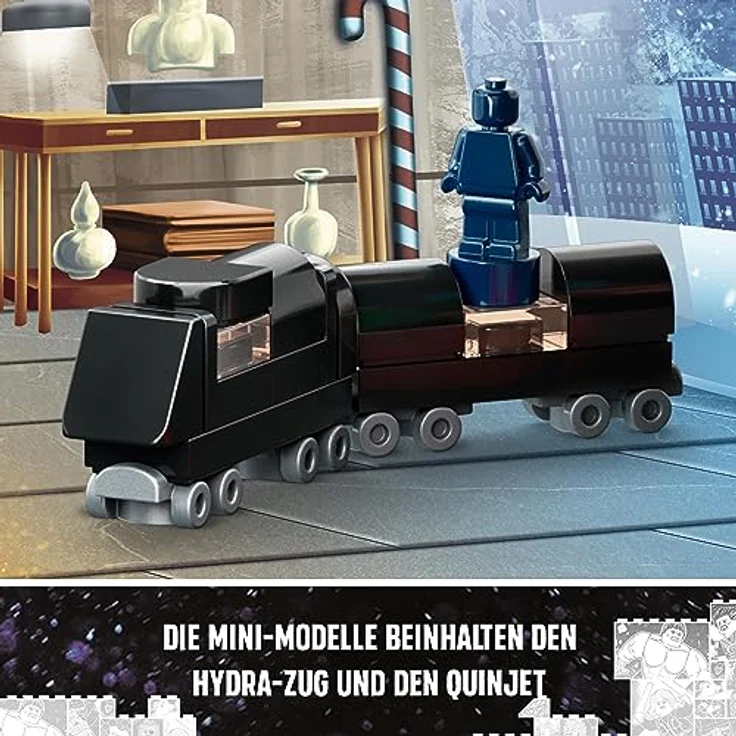 LEGO 76267 Marvel Avengers Adventskalender 2023, Weihnachtskalender mit 24 Geschenken inkl. Captain America, Spider-Man, Iron Man und weiteren Superhelden-Minifiguren, Weihnachts- und Advents-Geschenk – Bild 5