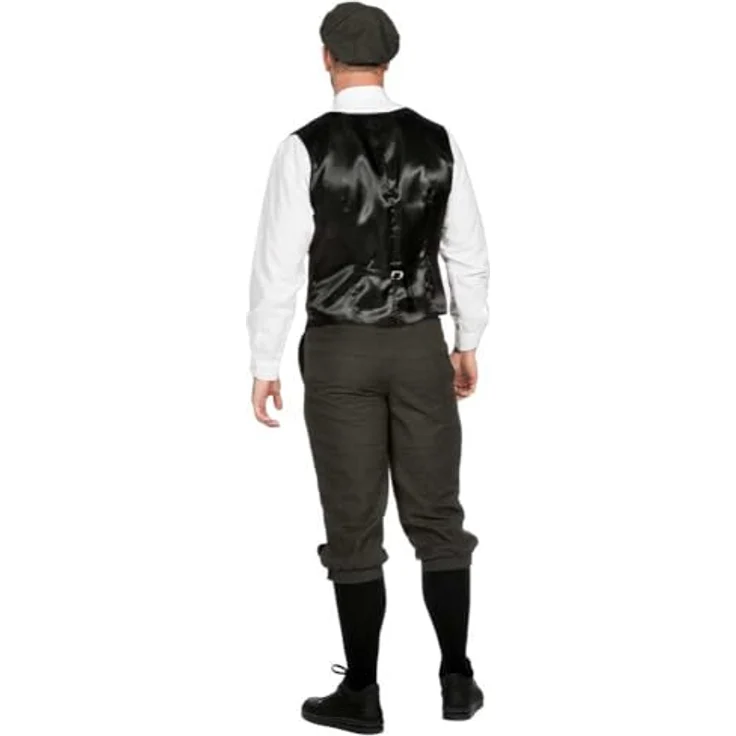 Wilbers Set Roaring 20's Arthur (54), Kostümset mit Knickerbocker Hose, Weste und Schiebermütze, 100% Polyester – Bild 4