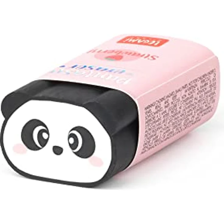 Legami GP0004 - Duftgummi, Panda Pantastic, 1,7 x 5 cm, Duft Erdbeere, Gummi für weiches Radieren, sauber und präzise – Bild 1