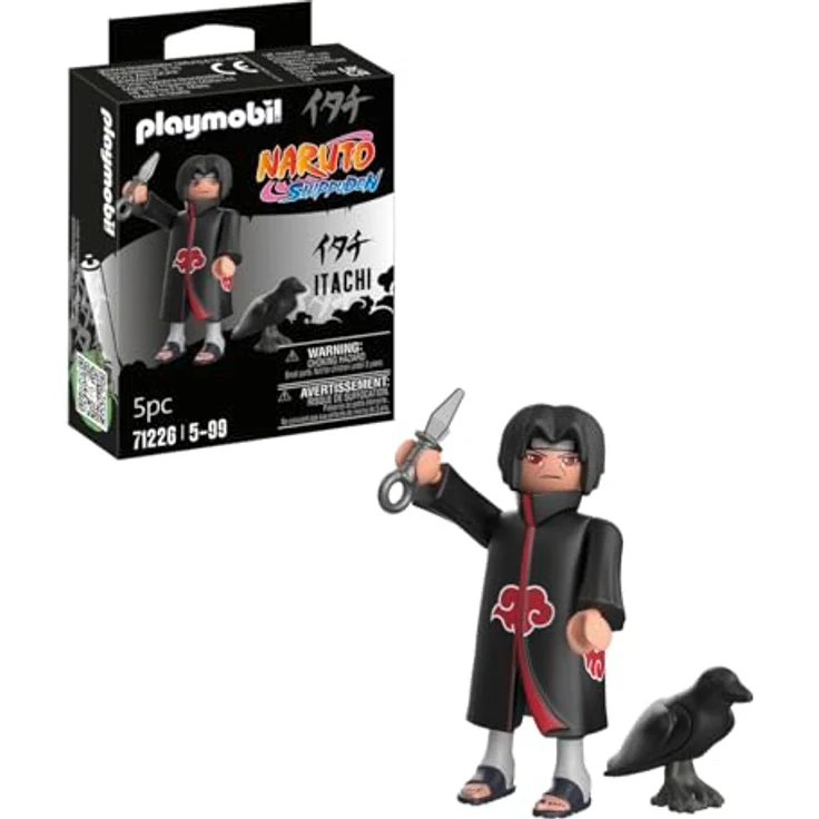 PLAYMOBIL Naruto 71226 Itachi Akatsuki, Spielfigurenset für Kinder ab 5 Jahren, robust und leicht zu reinigen – Bild 4