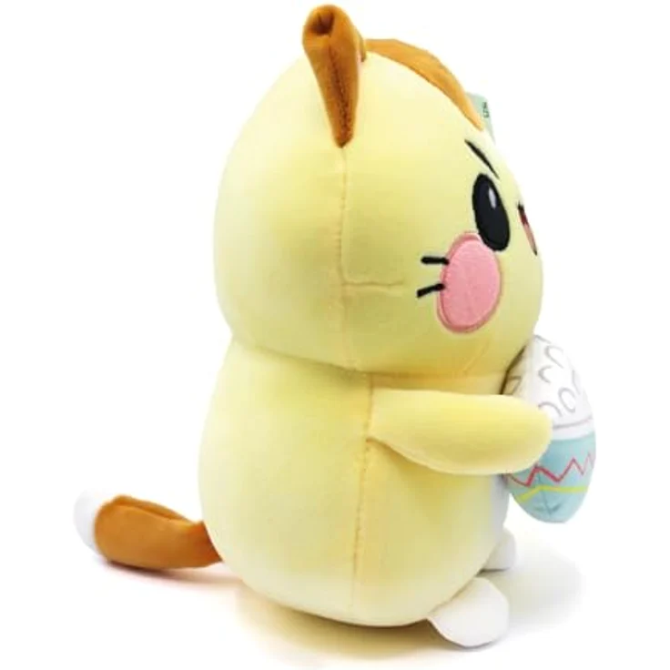 Joytoy Funny Cats 24179, Plüschkatze mit Reis, 25 cm, gelb-grün – Bild 3