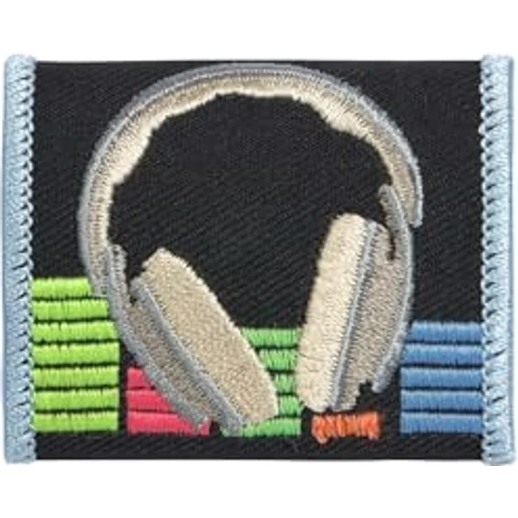 LÄSSIG Gepäckanhänger Set Patches Music, Mehrfarbig, für kreative Rucksackgestaltung – Bild 4