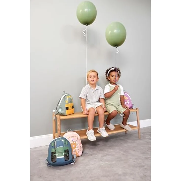 LÄSSIG Kleiner Kinderrucksack für Kita Kindertasche Krippenrucksack mit Brustgurt, 20 x 9.5 x 24 cm, 3,5 L/Tiny Backpack Tractor – Bild 5