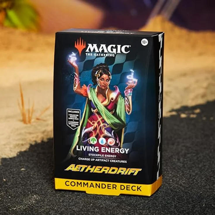 Magic: The Gathering Aetherdrift Commander Deck Living Energy, 100-Karten Deck mit fliegenden Kreaturen, Englisch – Bild 2