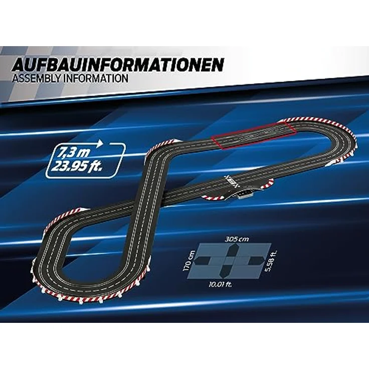 Carrera DIGITAL 132 - Rennsport Set mit Mercedes AMG GT3 EVO & BMW M4 GT3 - Authentisches DTM Rennvergnügen - Maßstab 1:32 – Bild 3