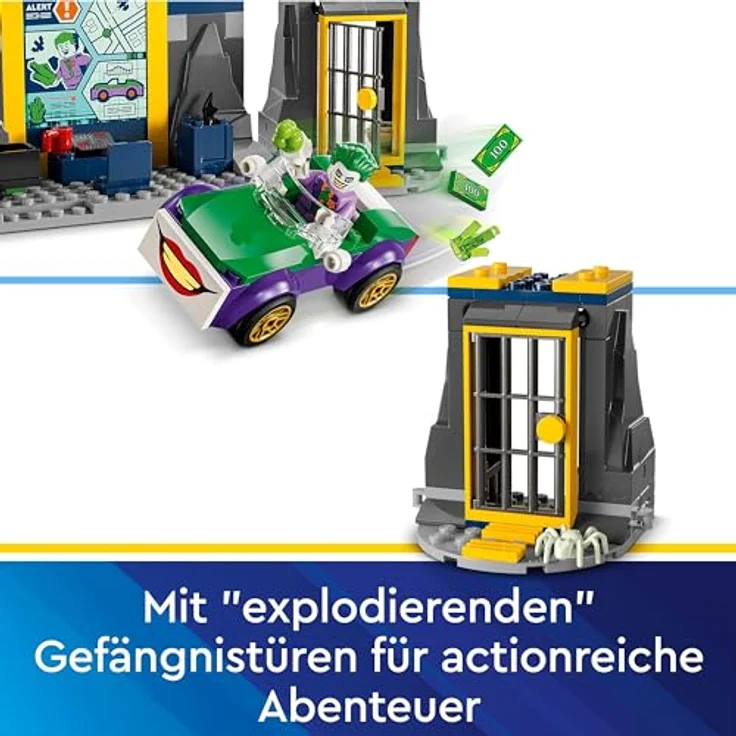 LEGO Batman Bathöhle mit Batman, Batgirl und Joker, Superhelden-Spielzeug, Spielzeugauto für Jungen, Mädchen und Junge Superhelden ab 4 Jahren 76272, von LEGO – Bild 4