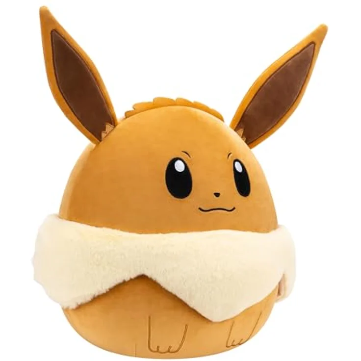 Jazwares Squishmallow Evoli Plüsch, 35 cm Kuscheltier aus hochwertigen, veloursweichen Materialien, offizieller Pokémon Merchandise – Bild 3