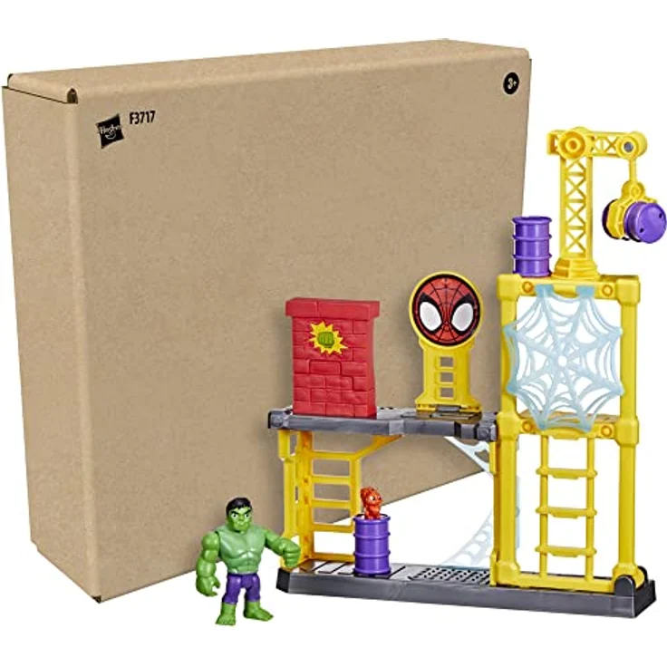 Marvel Spidey and His Amazing Friends Hulks Schmetter-Set, Hulk Spielset für Kinder ab 3 Jahren – Bild 3