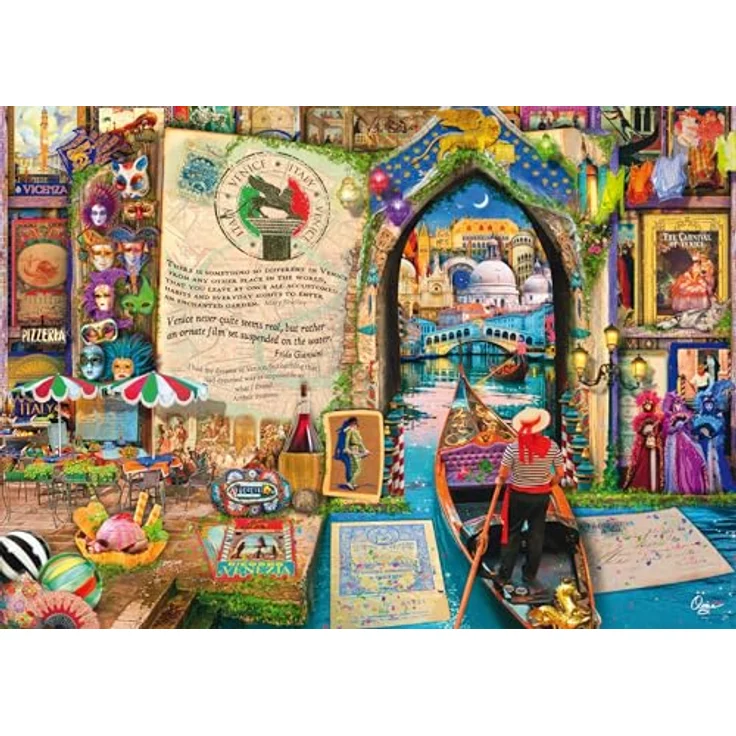 Schmidt Spiele 58597 Erinnerungen an Venedig, 1000 Teile Puzzle, 69,3 x 49,3 cm, ab 12 Jahren – Bild 1