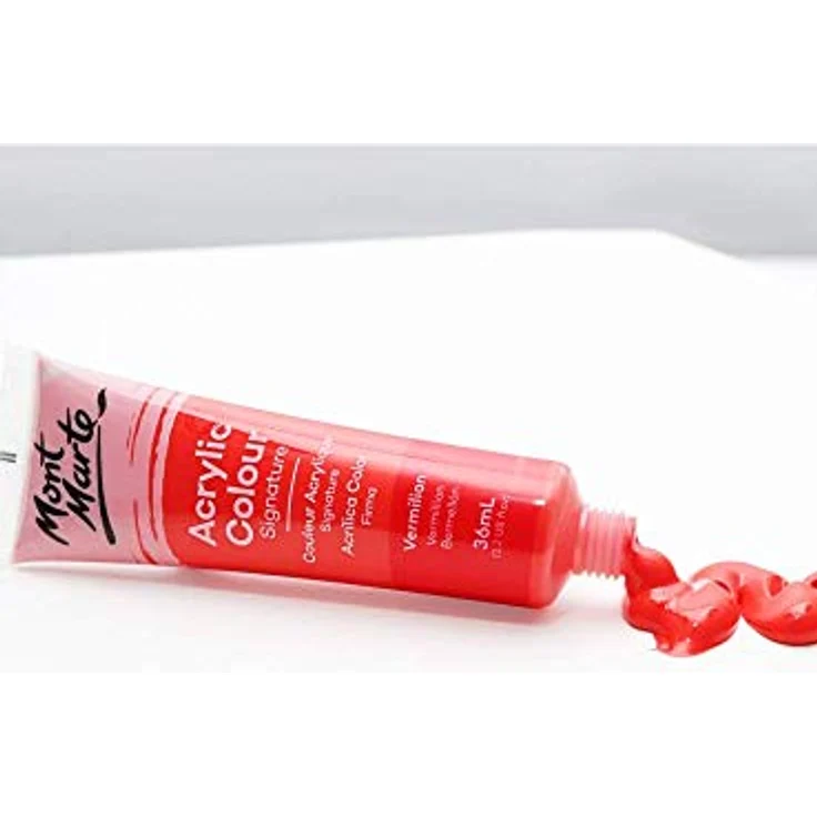 Mont Marte Acrylfarben Set Premium, 18 x 36ml, Lichtechte Farben mit hoher Deckkraft für Acrylmalerei – Bild 3