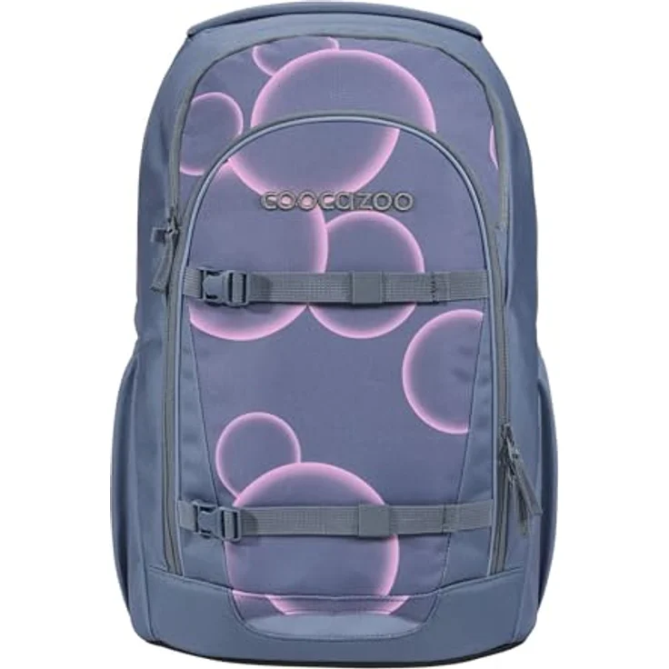 Coocazoo Schulrucksack Every „Swirl Whirl“, lila-rosa, ergonomisch, höhenverstellbar, mit Brustgurt & Hüftgurt, 30 Liter, ab der 3. Klasse – Bild 1