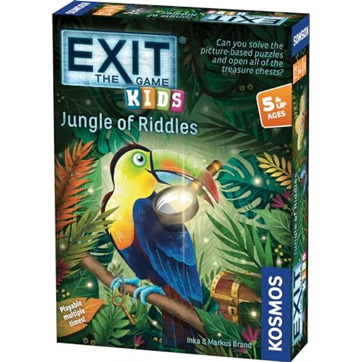 Thames & Kosmos EXIT: The Game - Kids - Jungle of Riddles | Kartenspiel mit 36 Rätselkarten für 1-4 Spieler, ab 5 Jahren – Bild 1