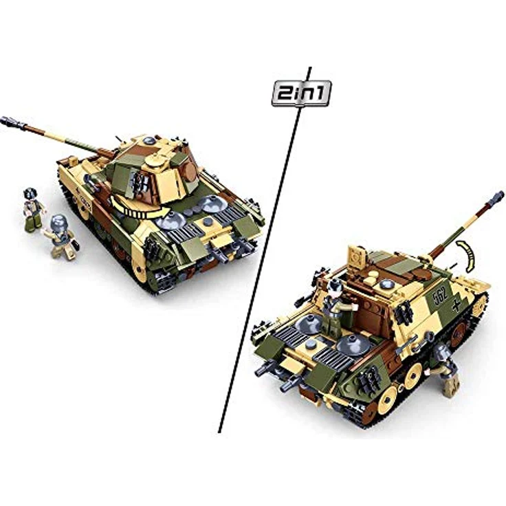 Sluban M38-B0859 - Konstruktionsspielzeug - Medium German Tank – Bild 3