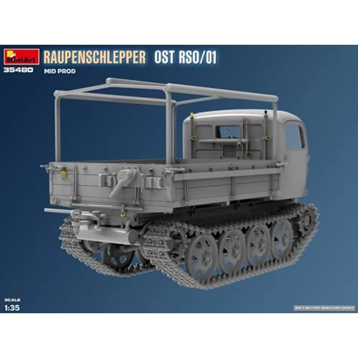 Mini art MA35480, 1/35 Raupen Shrepper OST RSO/01 Mid Model, detailierter Plastikmodell-Bausatz für Militärfahrzeuge – Bild 6