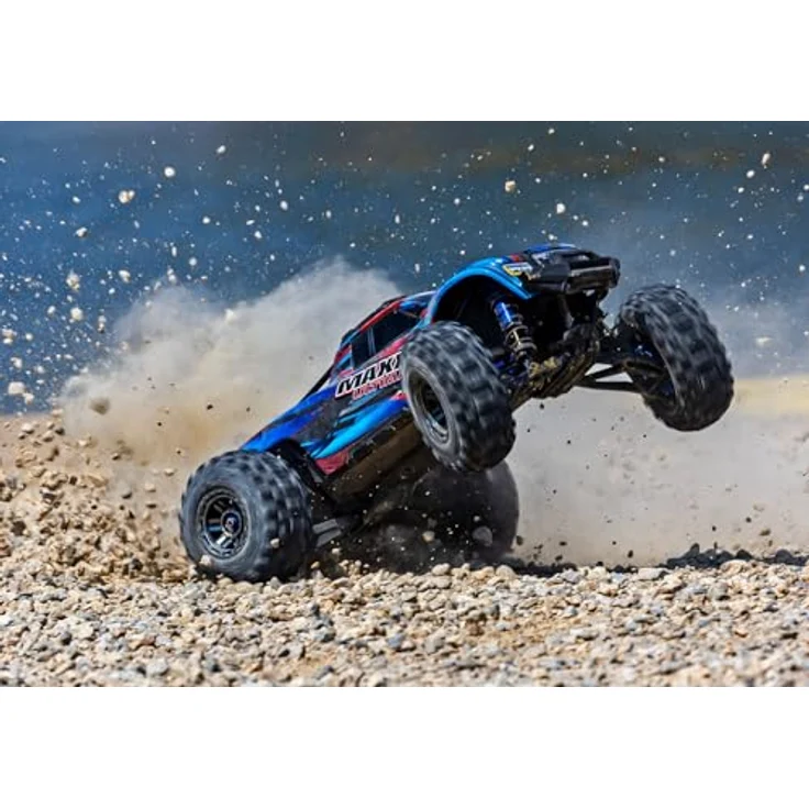TRAXXAS MAXX Ultimate 1/10 Monster-Truck, RC Fahrzeug mit 2400kV Brushlessmotor, Aluminium & Stahl, blau, Offroad, TQi Funksystem mit TSM – Bild 4