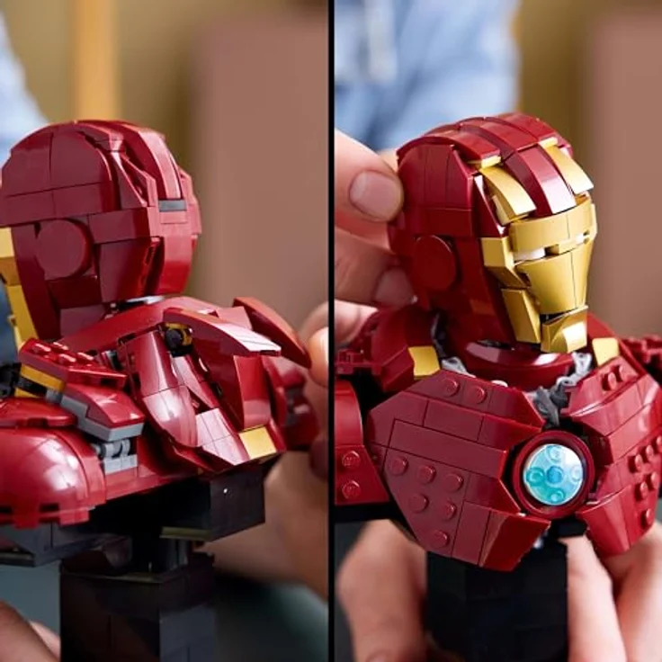 LEGO Marvel 76327, Iron Man MK4 Büste, 436-teilig, 17 cm hoch, für Erwachsene – Bild 7