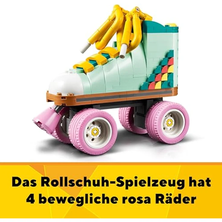 LEGO Creator 3in1 Rollschuh Spielzeug für Mädchen und Jungen mit Mini-Skateboard und Boombox, Retro-Deko für das Schlafzimmer, Geschenk zum Geburtstag für Kinder ab 8 Jahren 31148 – Bild 4