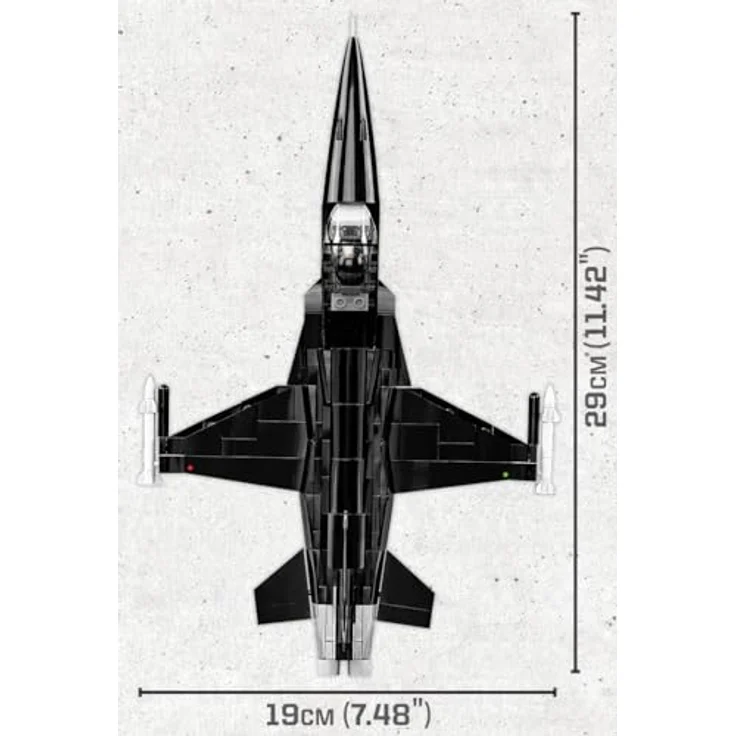 COBI 5859 TOP Gun (1986) MIG-28 Aircraft Amerikanisch Bausteine, Multicolor, ONE Size - Hochwertige Klemmbausteine mit flexibler Gestaltung – Bild 3