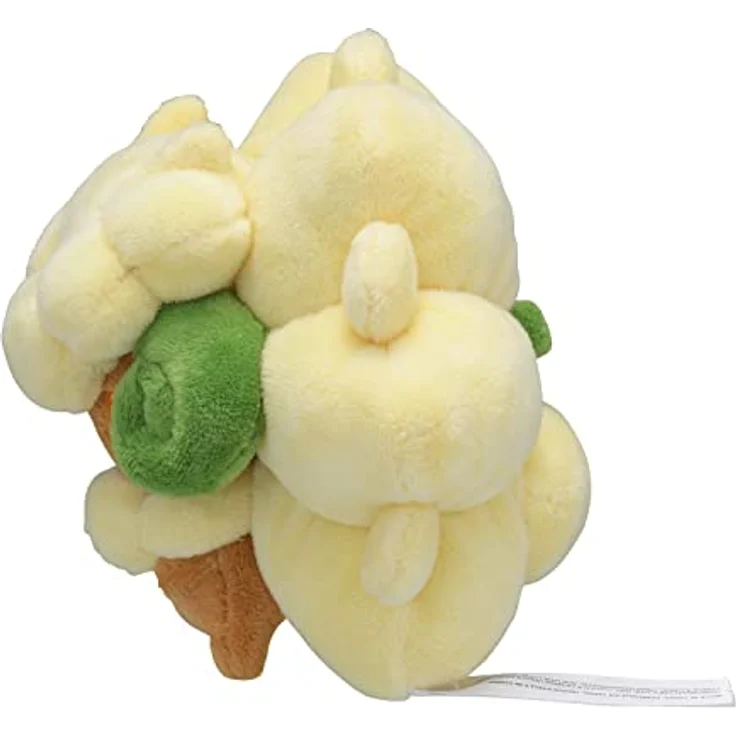 Tinisu Pokémon Elfun Kuscheltier Whimsicott, 13 cm Plüschtier mit gestickten Details, perfekt zum Kuscheln und Spielen, Teil der Sitting Cuties Kollektion – Bild 3