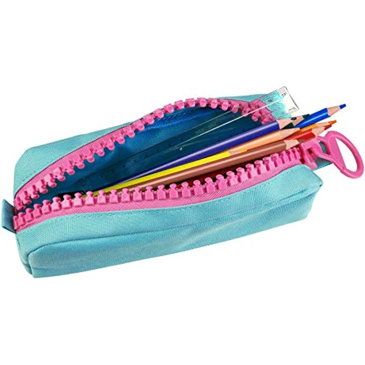 Idena 20100 - Faulenzer mit Riesenzipper, türkis – Bild 3