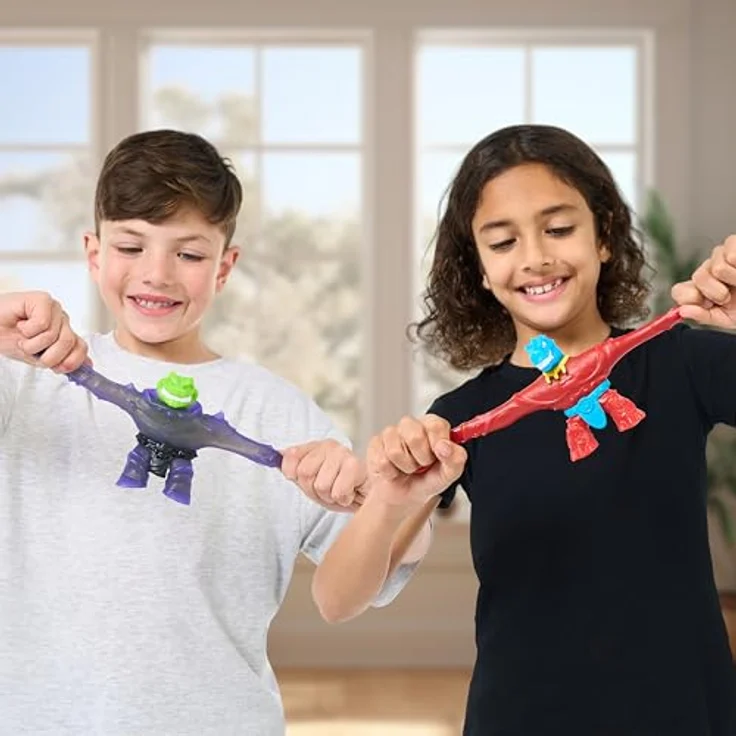 Heroes of Goo Jit Zu Heroes og GOO JIT Zu Versus Pack - Tyro vs. Rockjaw - Stretch Toy für Kinder ab 4 Jahren, dehnbar und flexibel mit einzigartigen Füllungen – Bild 4