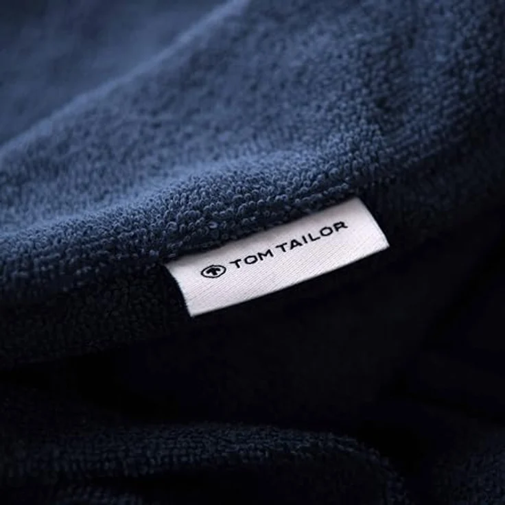 TOM TAILOR Junior Surf Poncho, 140-158cm, Kuscheliger Frottier-Poncho aus 100% Baumwolle in Blau (Dark Navy), mit Kapuze und Bauchtasche – Bild 4