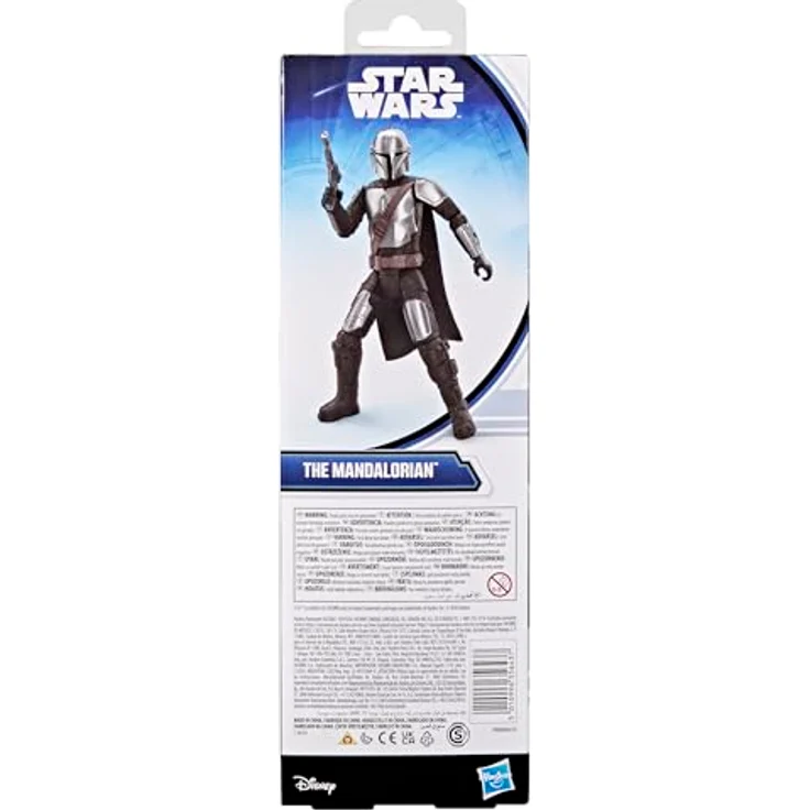 Star Wars Titan Serie The Mandalorian, 30 cm große Action-Figur mit Umhang und Blaster, Spielzeug für Jungen und Mädchen ab 4 Jahren – Bild 5