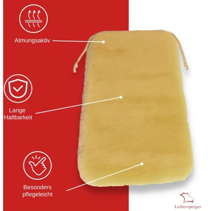 Babyfell Lammfell für Kinderwagen und Kindersitz aus bestem Merino 80 x 40 cm – Lammfell Auflage – Atmungsaktiv – Inklusive Gurtschlitze für Buggy und Kindersitz – Besonders pflegeleicht – Einfach zu waschen - Preisvergleich – Bild 5