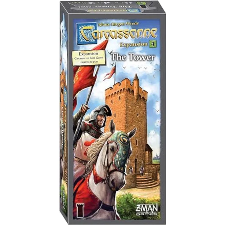 Z-Man Games Carcassonne: Der Turm 4. Erweiterung, Brettspiel für 2-6 Spieler, englisch, 2017 Edition – Bild 3