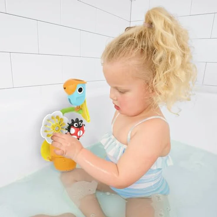 Yookidoo Pour N Spin Tipping Bird, Badespielzeug für Kleinkinder mit interaktivem Wasserspiel, ideal ab 18 Monaten – Bild 4