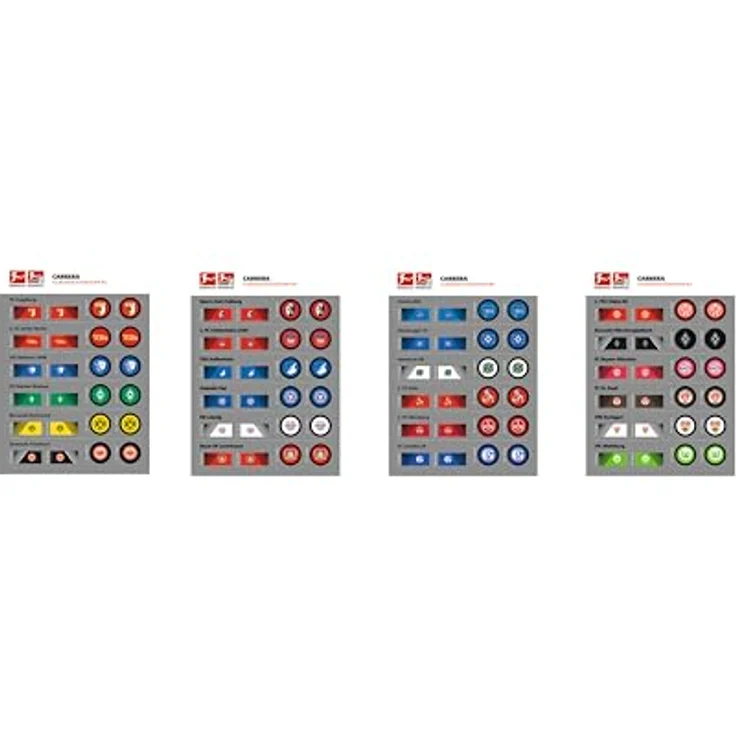 Carrera RC Fahrzeug Bundesliga Soccer Set, Spielfeld mit 2 Mini-RC-Autos in Schwarz und Grau, inklusive Tore, Ball, Sticker & Banden, für Kinder ab 6 Jahren – Bild 5