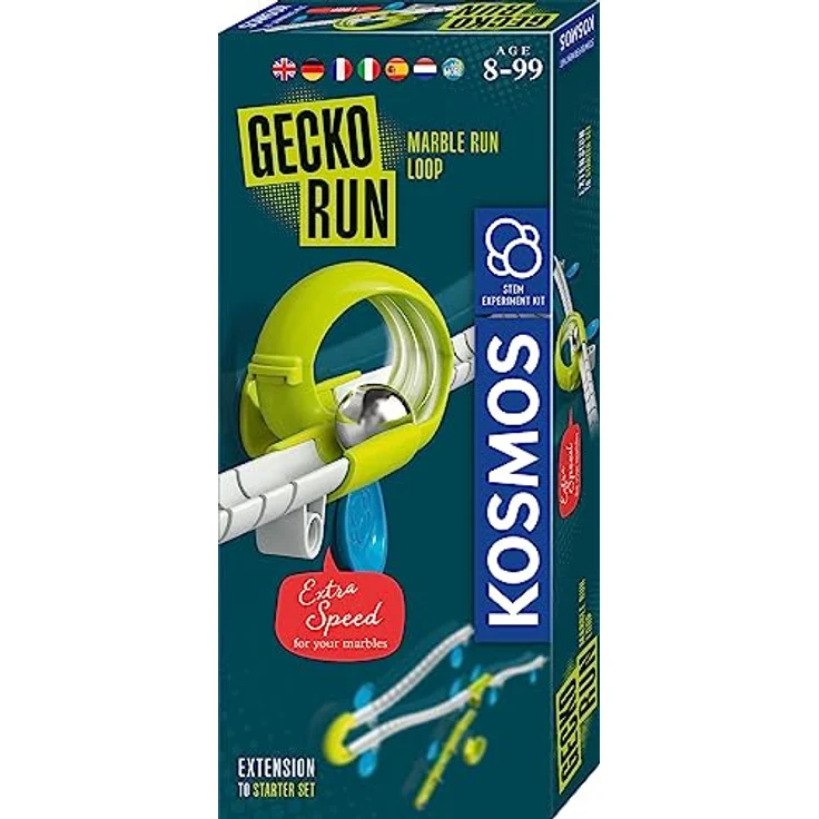 KOSMOS 617295 Gecko Run - Looping-Erweiterung, Zubehör für Coole vertikale Kugelbahnen, inkl.zusätzliche Bahnelemente, für Kinder ab 8 Jahren, Mehrsprachig – Bild 1