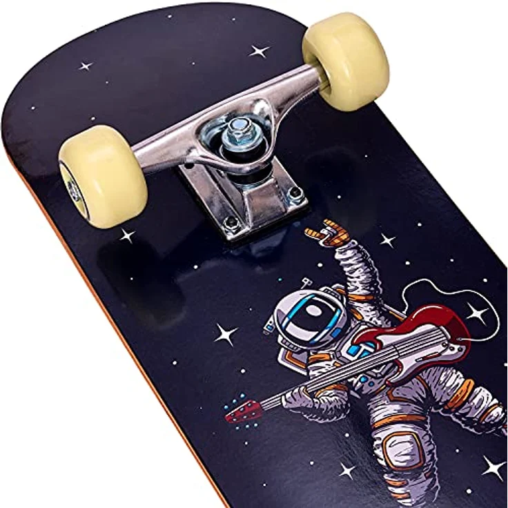 Apollo Kinder Skateboard, kleines Komplett Board mit ABEC 3 Kugellagern und Aluminium Achsen - Holzboard - Coole Designs für Kinder und Jugendliche - Cruiser Boards für Mädchen und Jungen – Bild 3