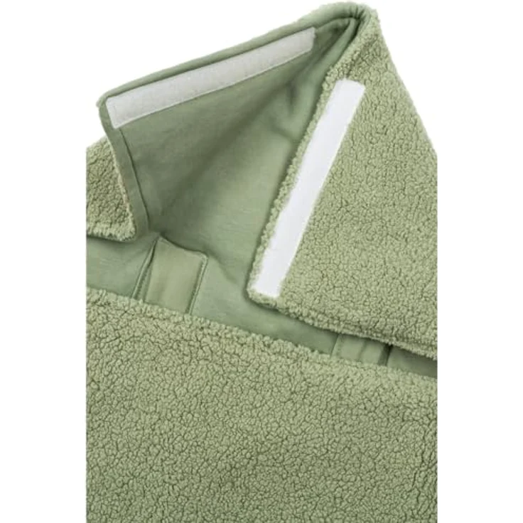 Meyco Baby Fußsack Teddy Olive Green, 40x82cm, für Autositz Gruppe 0 und Kinderwagen, weich und bequem – Bild 4