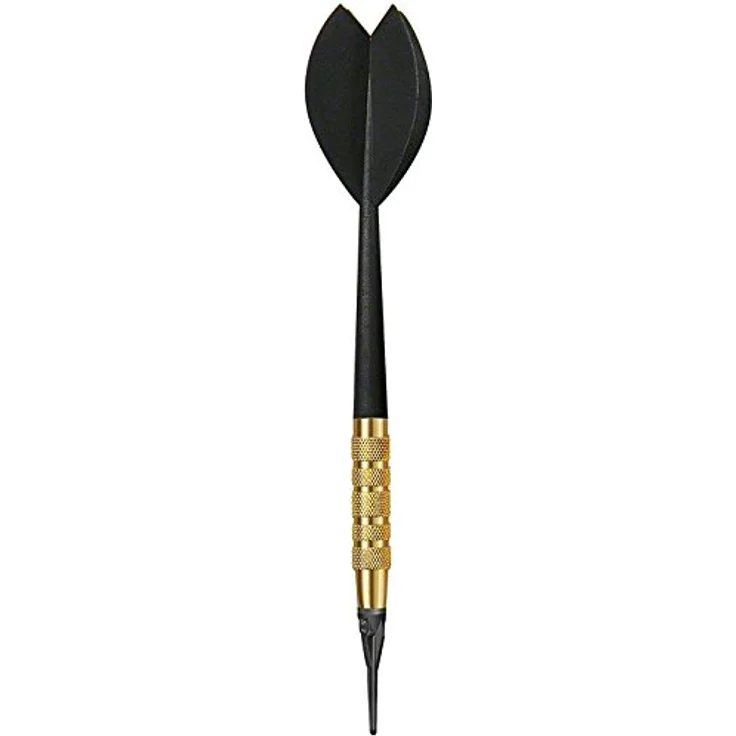 Kings Dart Softdartpfeile-Set | 100 robuste Dartpfeile für elektronische Dartscheiben | 100% Messing-Barrel, Longlife-Spitzen, Flights u. Schaft aus Kunststoff | 16g | Bunt – Bild 3