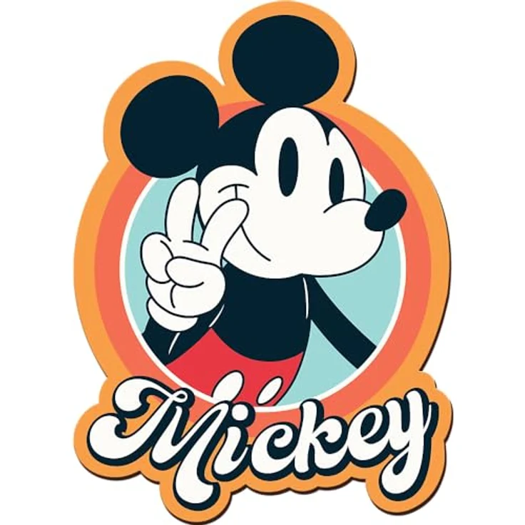 Trefl 20191 Woodcraft Mickey Mouse Konturenpuzzle aus Holz, Mehrfarbig – Bild 2