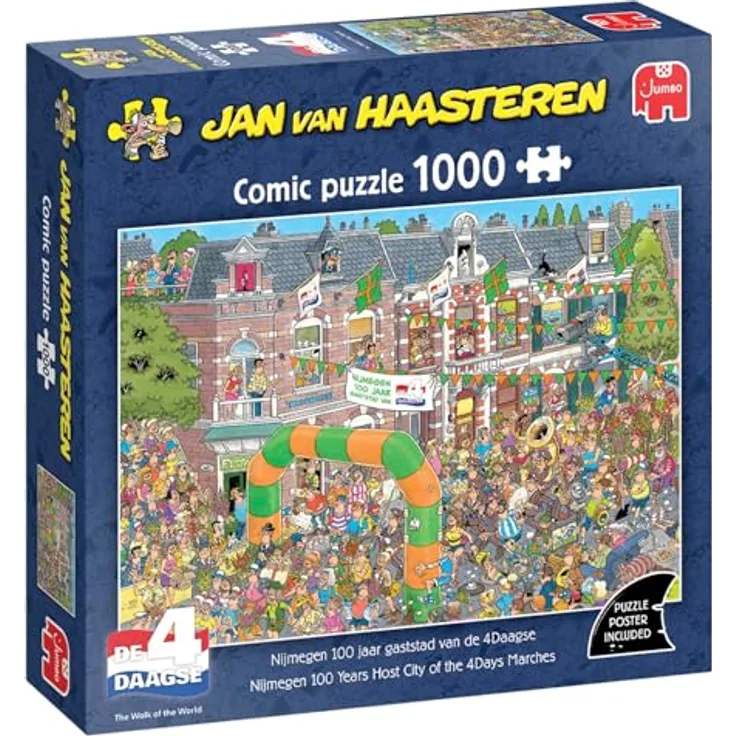 Jumbo Jumbo Puzzle Jan Van Haasteren Nijmegen 4Daagse, 1000 Teile, höchste Qualität