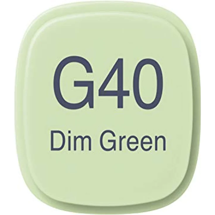 Copic Classic Marker Typ G - 40, Dim Green, professioneller Layoutmarker mit dualem Spitzensystem, breite und feine Spitze, nachfüllbar – Bild 3