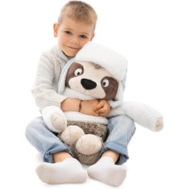 NICI Kuscheltier Faultier Izzy Icetumbler, 50cm, beige, weiches Plüschtier mit Mütze und Strickpullover – perfektes Geschenk für Kinder & Erwachsene – 62430 – Bild 1