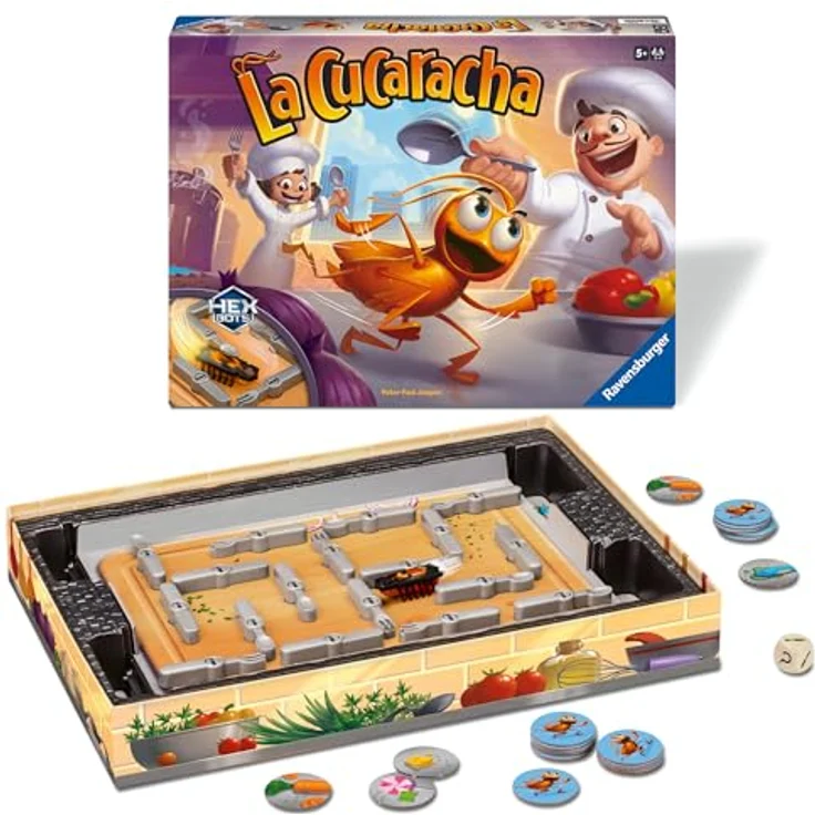 Ravensburger La Cucaracha - Kinderspiel mit variablen Labyrinth und Kakerlaken-Falle, für 2-4 Spieler – Bild 5