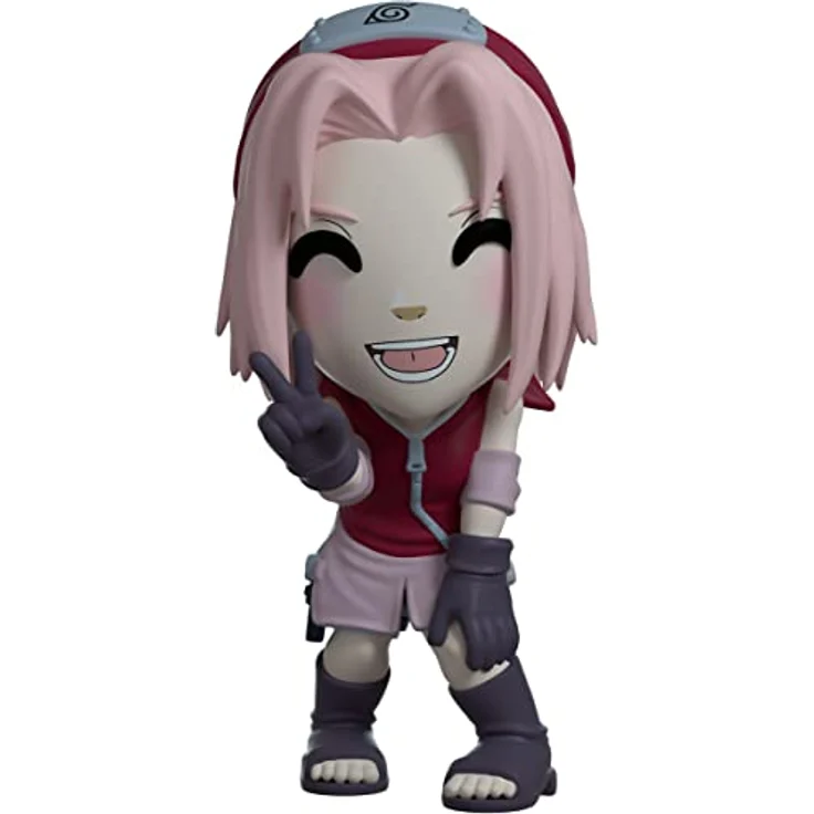 Youtooz Sakura Haruno 9,7 cm Vinyl-Figur, Sammlerstück aus Naruto Anime, rosa Konoha-Stirnband, hochwertige Verpackung – Bild 3