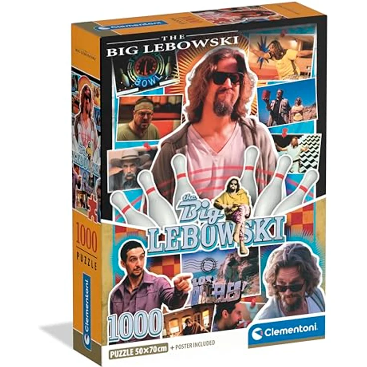 Clementoni Puzzle Compact Cult Movies 2026 - The Big Lebowski, 1000 Teile 2D Puzzle – Bild 1