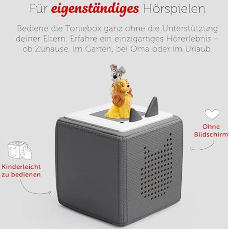 tonies Hörspielfigur Disney - Susi & Strolch, spannendes Abenteuer mit kleinen Hunden – Bild 2