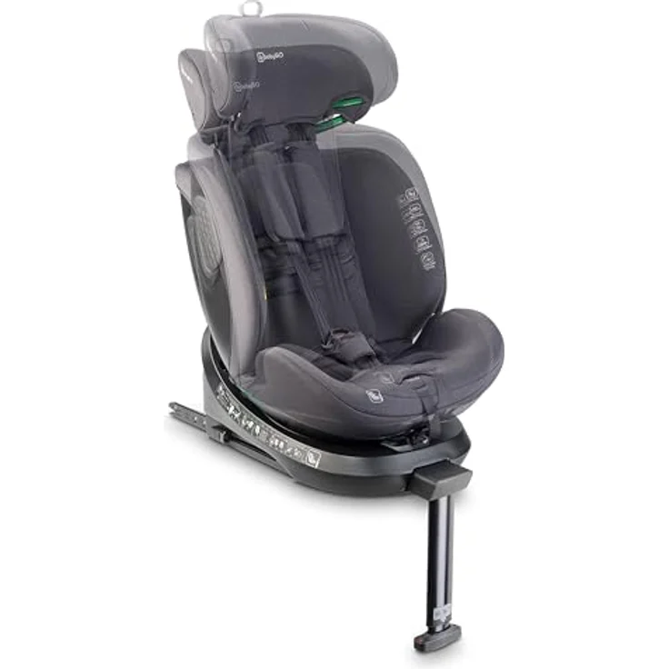 BabyGo Autokindersitz Move 360 I Size, 360-Grad-Rotation, Sicherheit und Komfort, blau – Bild 6