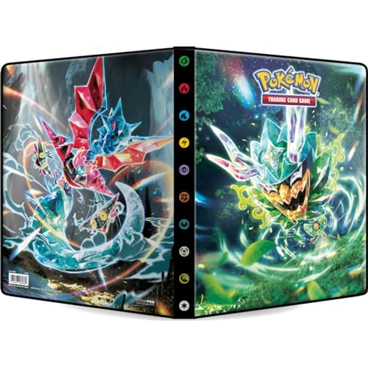 Nintendo Pokémon Album A4 Twilight Masquerade 9-Pocket Portfolio für die Scarlet & Violet 6-Erweiterung, schwarz – Bild 4