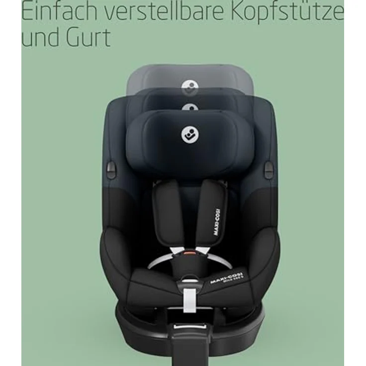 Maxi-Cosi Reboarder-Kindersitz Mica 360 S - Tonal Black, i-Size Sicherheit, 360° Rotation, Liegeposition, 9-stufige Größeneinstellung – Bild 7