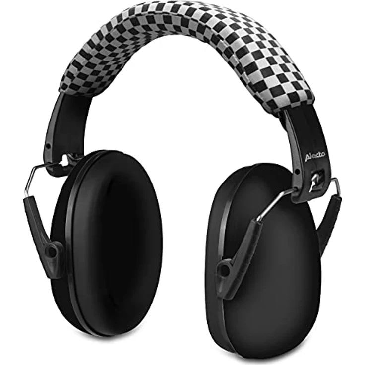 Alecto Baby BV-71BK Gehörschut Kinder - Hörschutz für Baby und Kleinkinder - Ideal für Festivals und Schule -Einklappbar - 29 dB SNR - Schwarz – Bild 1