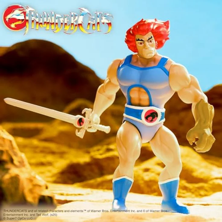 Super7 Thundercats Vintage Collection Actionfigur Wave 1 Lion-O, 14 cm mit Zubehör in Fensterbox – Bild 4